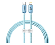 Baseus Kabel Lightning - USB-C Crystal Shine  20W 1.2m (niebieski) - 1245568 - zdjęcie 1